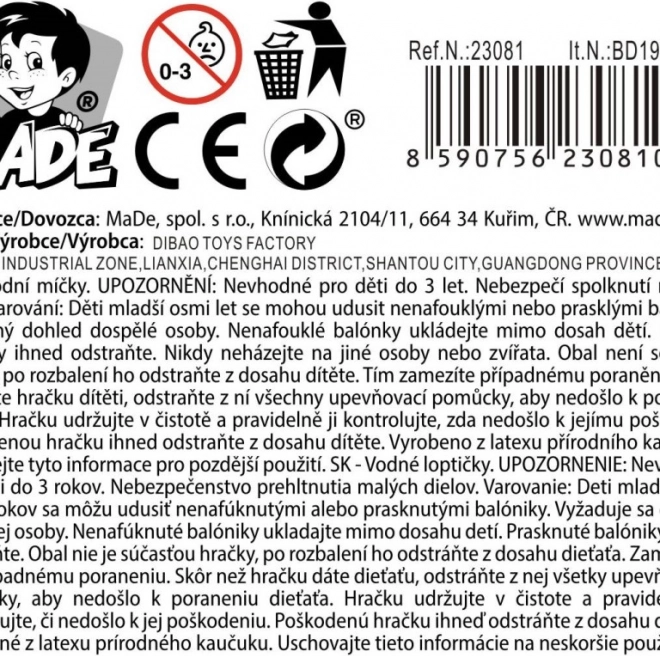 Vizes labdák vízi játékhoz