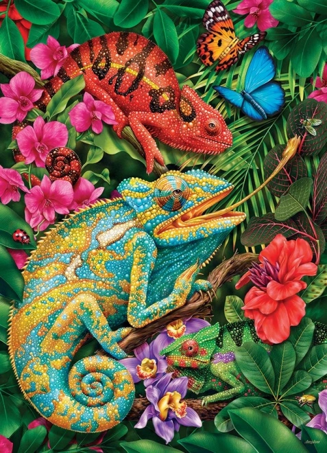 Puzzle Színes kaméleonok 1000 darabos