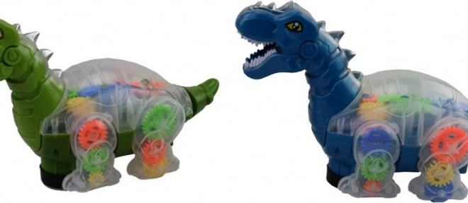 Dinoszaurusz fénnyel és zenével elemekre