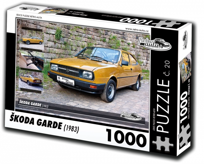 retro autók puzzle škoda garde (1983) 1000 db