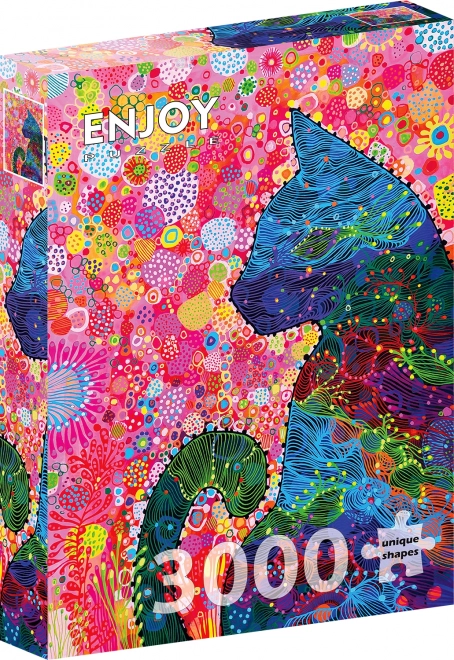 Élvezd vándorló macska puzzle 3000 darab