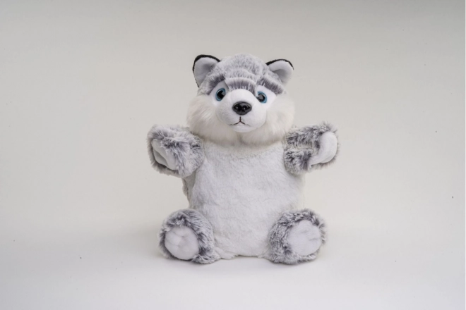 Husky plüss kézbáb 25 cm