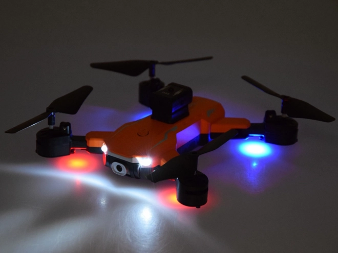 Quadrocopter drón távirányítóval és LED fénnyel