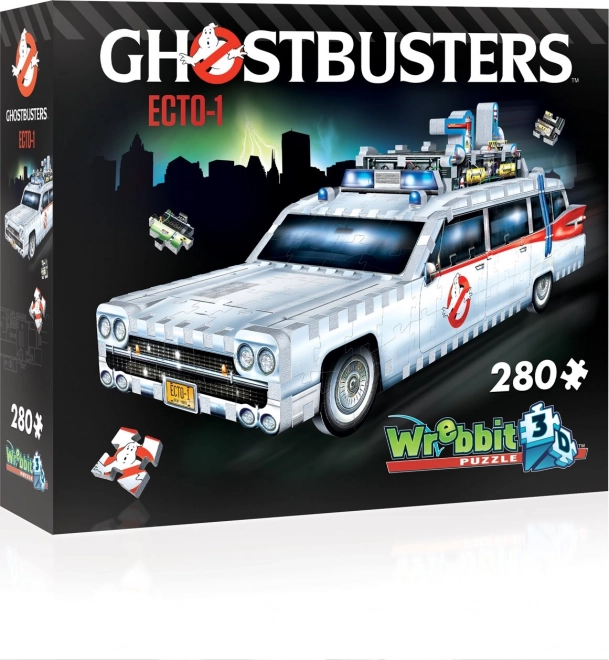 Wrebbit 3D Puzzle Szellemirtók Ecto-1, 280 darab