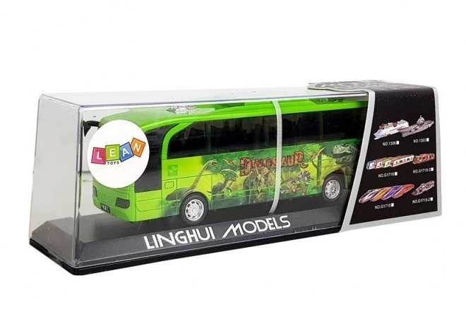 Jurassic Park dinoszaurusz busz hanggal és fénnyel