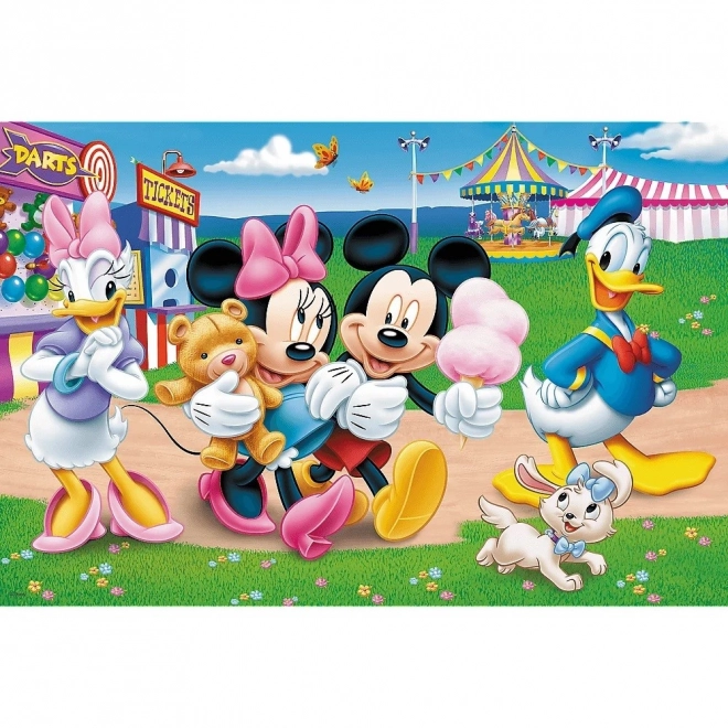 Kétszemélyes puzzle Mickey egér: A Vidám Park