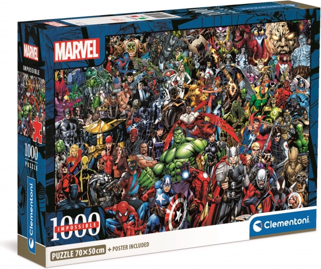 Clementoni puzzle impossible: marvel 1000 darabos