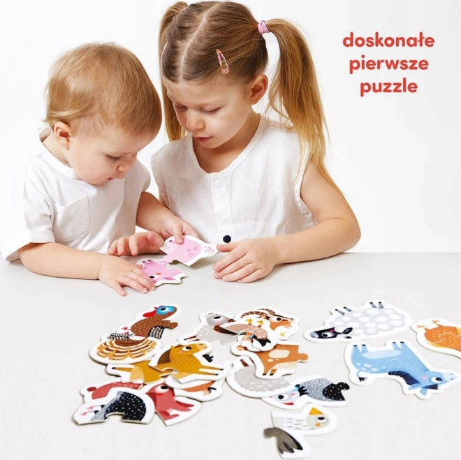 Állatfarm párosító puzzle