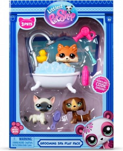 Littlest Pet Shop fürdőszobai szett 3 állatkát tartalmaz