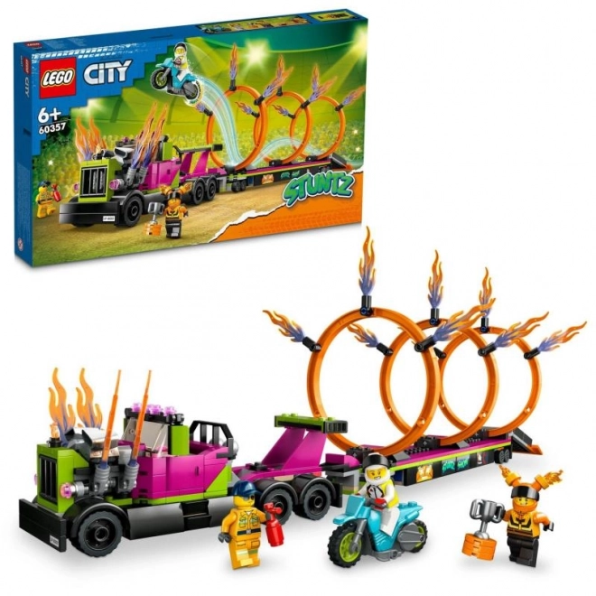 tűzkarikás traktor LEGO City