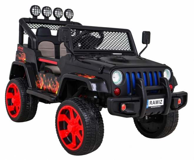Terén jármű Raptor Drifter Flames + Távirányítás + Hajtás 4x4 + Tároló hely + Lassú indítás + MP3 LED