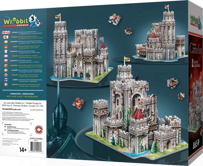 Wrebbit 3D puzzle Camelot vár 865 darab