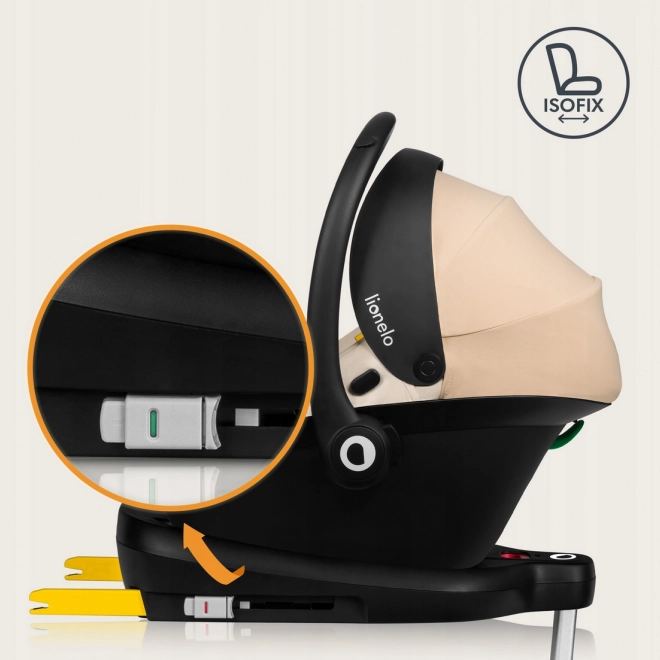 Lionelo Astrid i-Size autósülés 40-87 cm, bézs homok