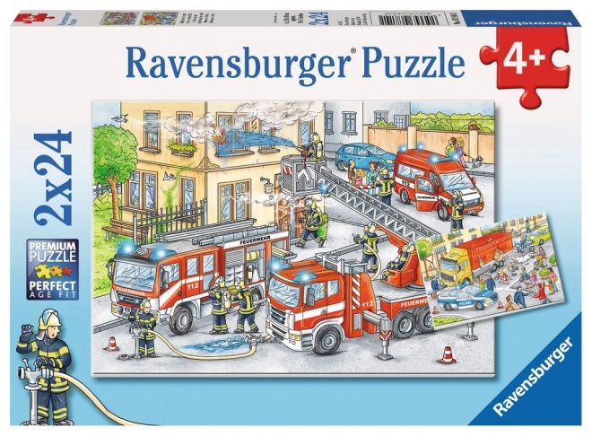 Ravensburger puzzle hősök akcióban 2x24 darabos készlet