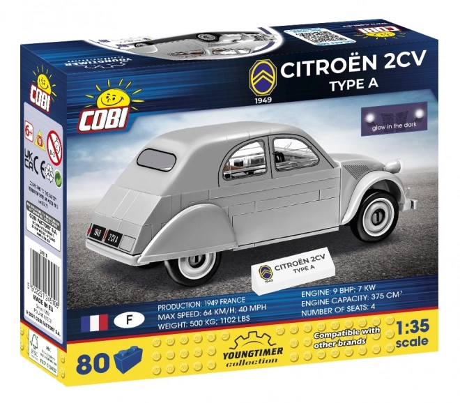 Citroën 2CV A típusú modell 1949 - COBI építőkészlet