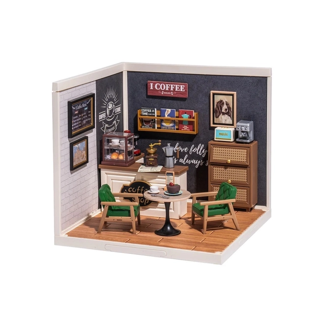 A hangulatos kávézó atmoszférája miniatűrben