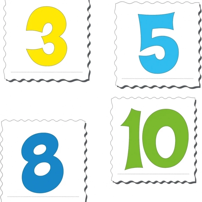 Larsen puzzle Számok 1-10, 10 darabos