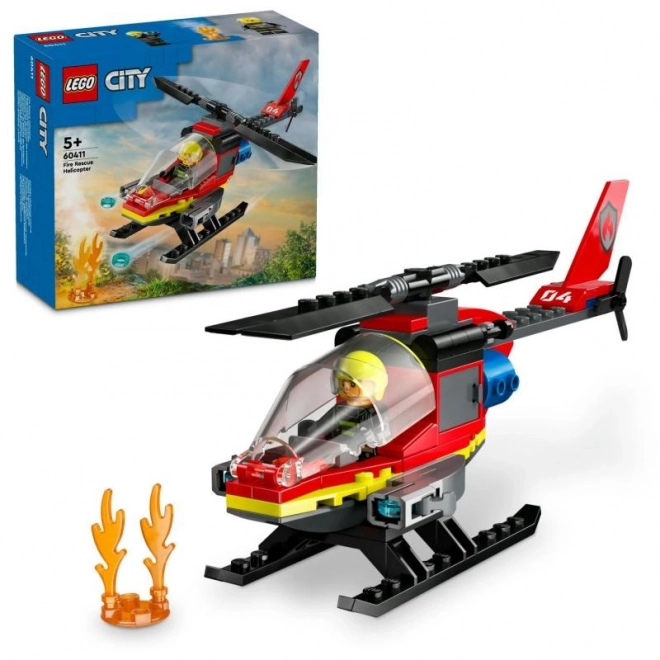 Tűzoltó helikopter mentőakció LEGO City