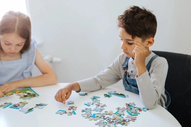Trefl puzzle Mickey egér és barátai 3 az 1-ben (20, 36, 50 darabos)