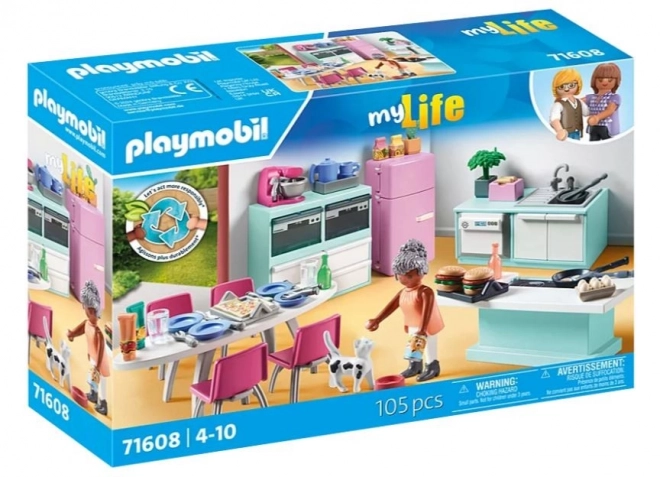 Playmobil konyha étkezővel készlet