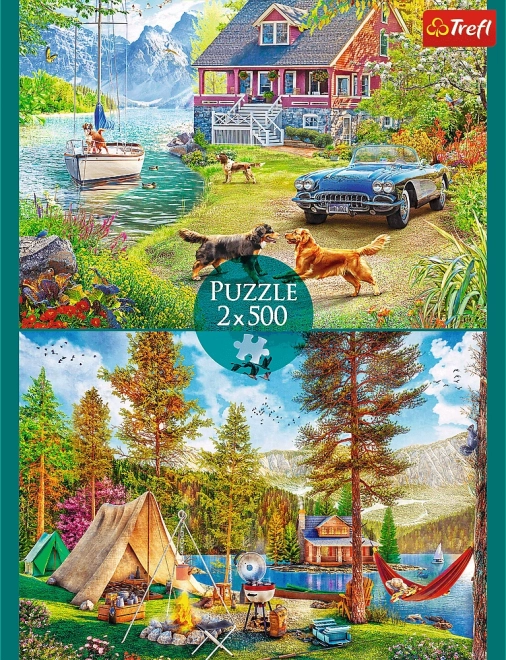 Nyári pihenés 500 darabos puzzle készlet