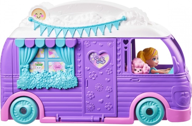 Polly Pocket Glampingová Furgon Kislánnyal