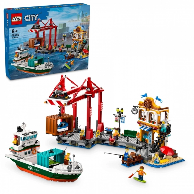 Tengerparti kikötő teherhajóval - LEGO City