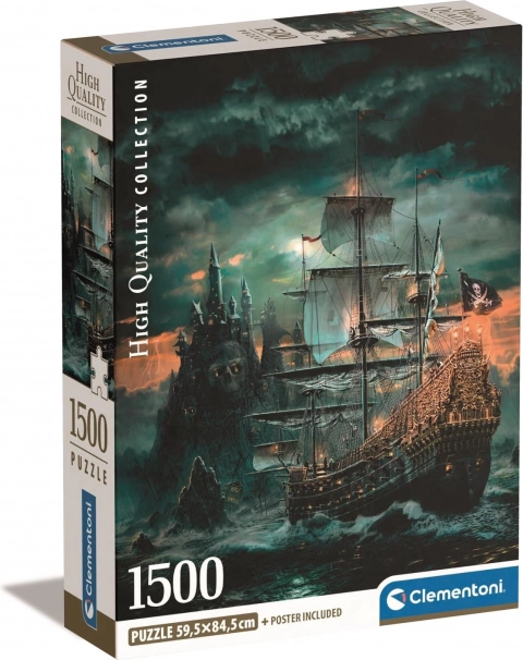 Puzzle 1500 darab Kompakt Kalózhajó
