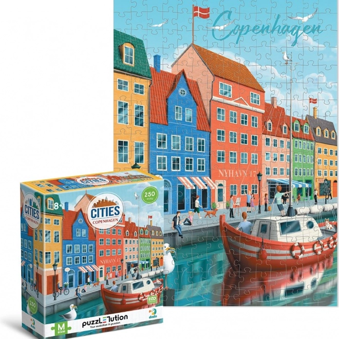 Puzzle DODO Városok: Koppenhága 250 darab