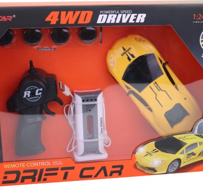 Elektromos autó cserélhető kerekekkel és drift funkcióval