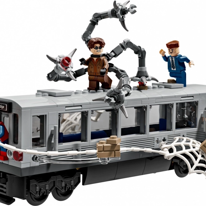 Pókember vs Doktor Oktopusz - jelenet a metrón LEGO Super Heroes