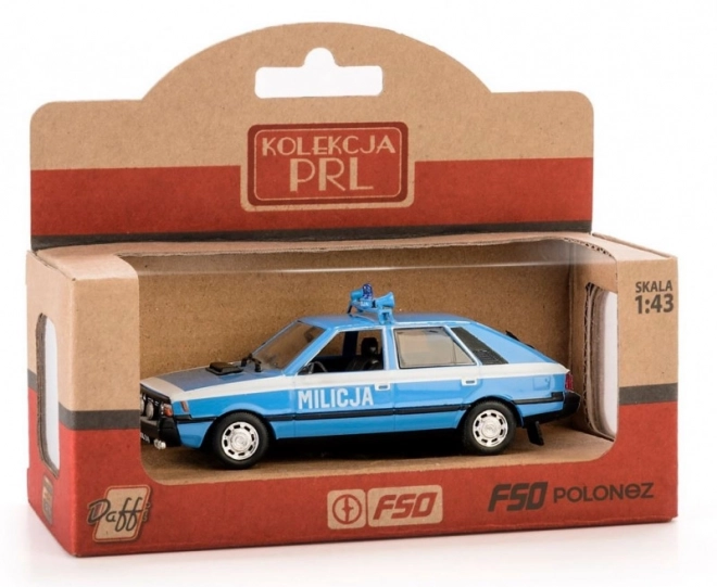 Polonez Milicja modellautó