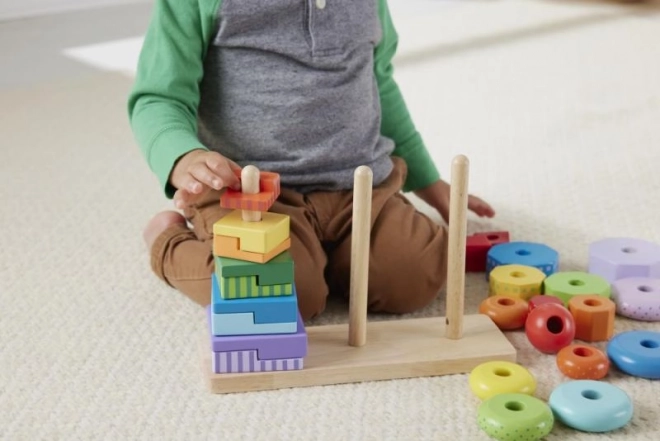 Fisher-Price fa torony formákkal