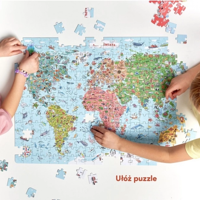 Felfedezők puzzle - Világtérkép