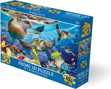 3D puzzle teknősös tengerpart, 48 darab