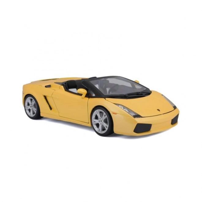 Bburago lamborghini gallardo spyder fémmodell sárga 1:18