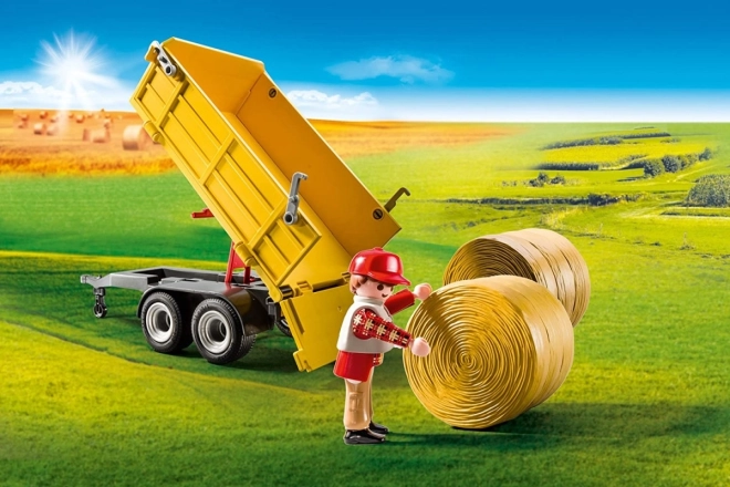 Szántóföld figura készlet 9317 Traktor utánfutóval