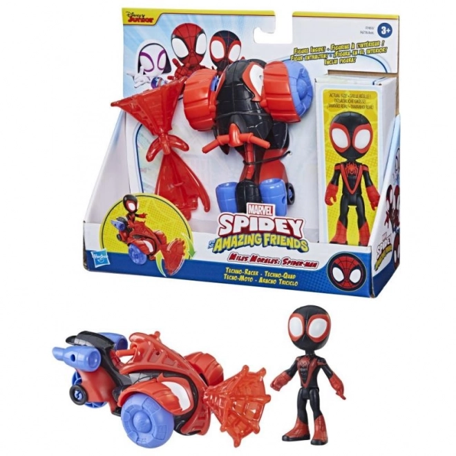 Spider-Man és a szuperbarátok Spidey Pók-mászó figura és jármű