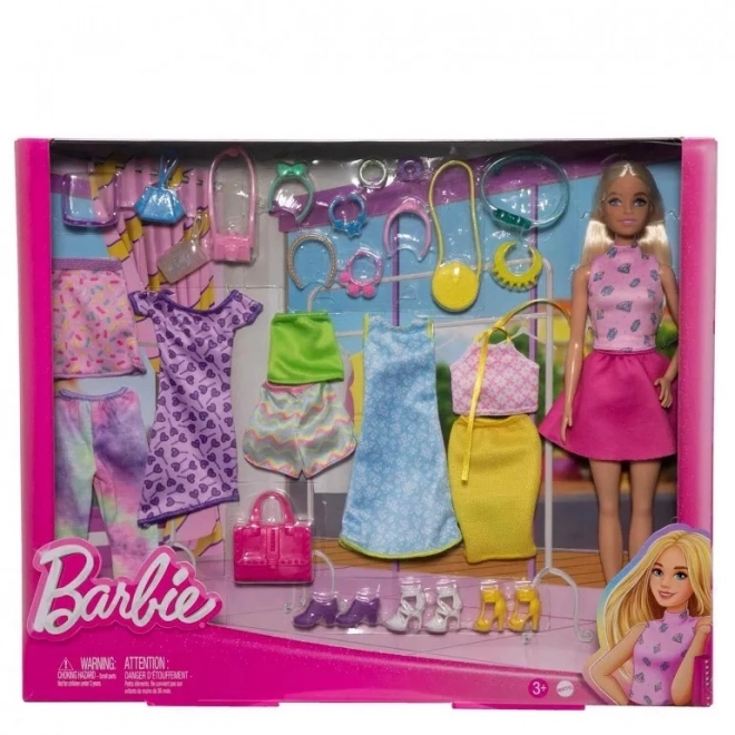 Barbie divatos ruhakészlet baba