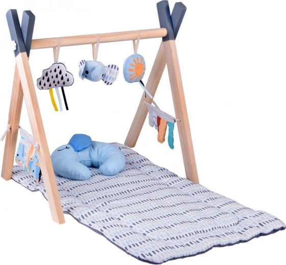 Természetes fa szerkezet a biztonságos játékért