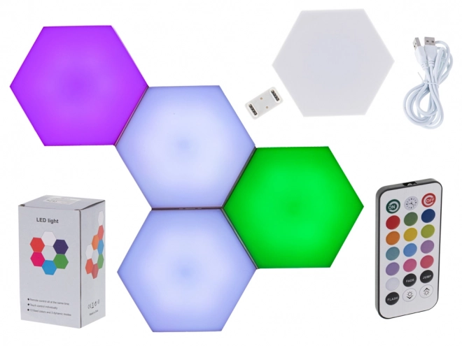 Fali moduláris LED lámpa 5 db