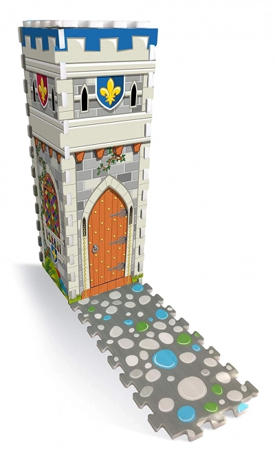 3D habszivacs padló puzzle kastély