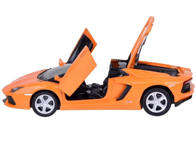 Fém modell autó Lamborghini Aventador Roadster 1:32 interaktív