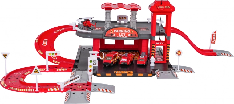 Kétszintes parkoló kézi felvonóval