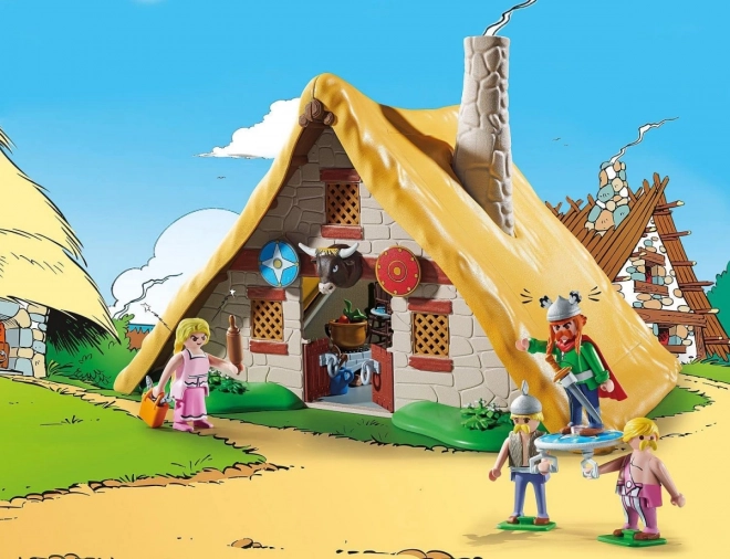 asterix asparanoix kunyhója figura készlet