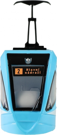 Modern villamos Ostrava kék 47 cm