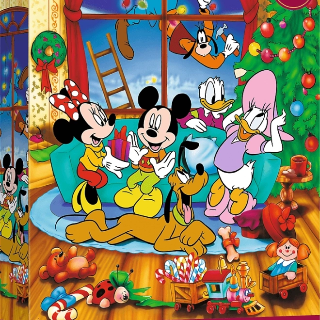 Puzzle Disney Mickey Mouse és barátai Karácsony 600 db