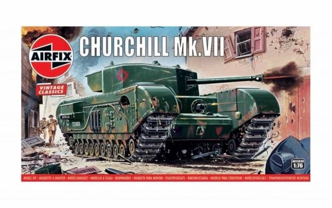 Churchill MkVII műanyag modell tank