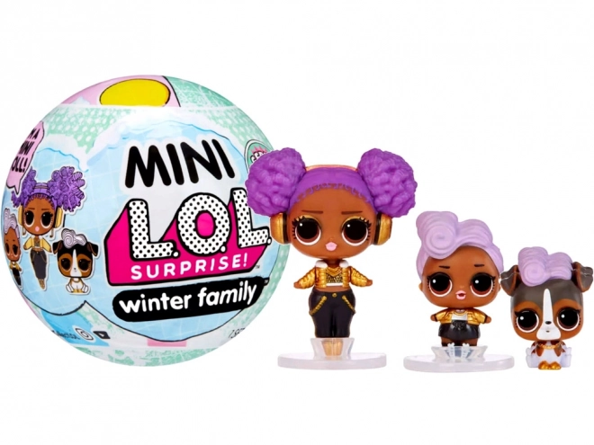 Mini LOL Surprise téli családi gömb babákkal