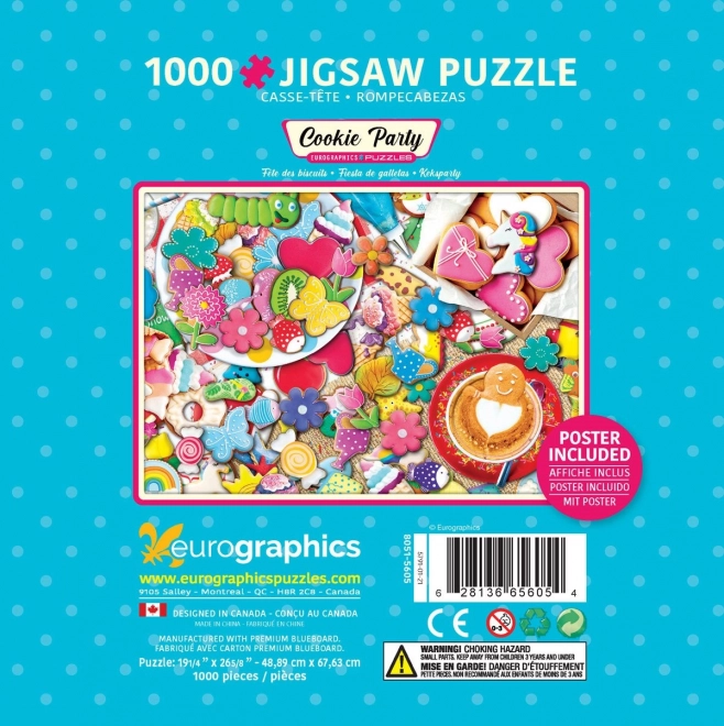 Sušenková ünnep puzzle 1000 darabos fémdobozban